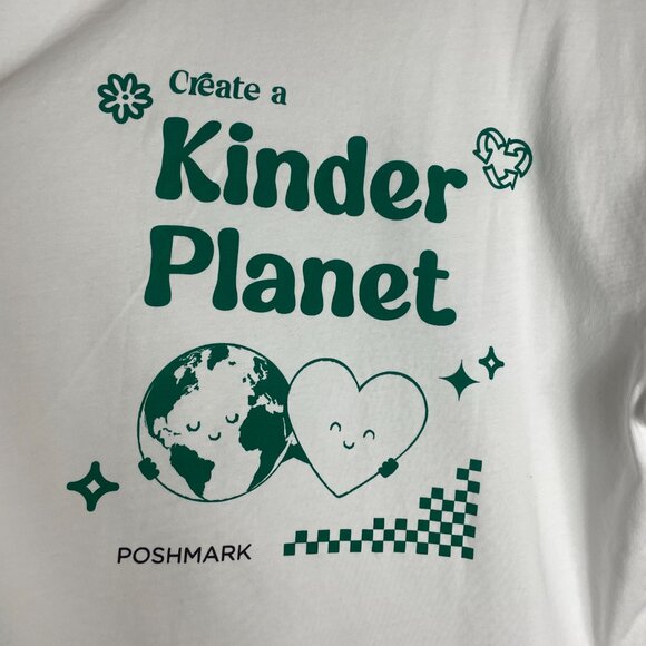 Brunette the Label x Poshmark Exclusive Collection Cotton White Graphic Tee - Picture 5 of 12